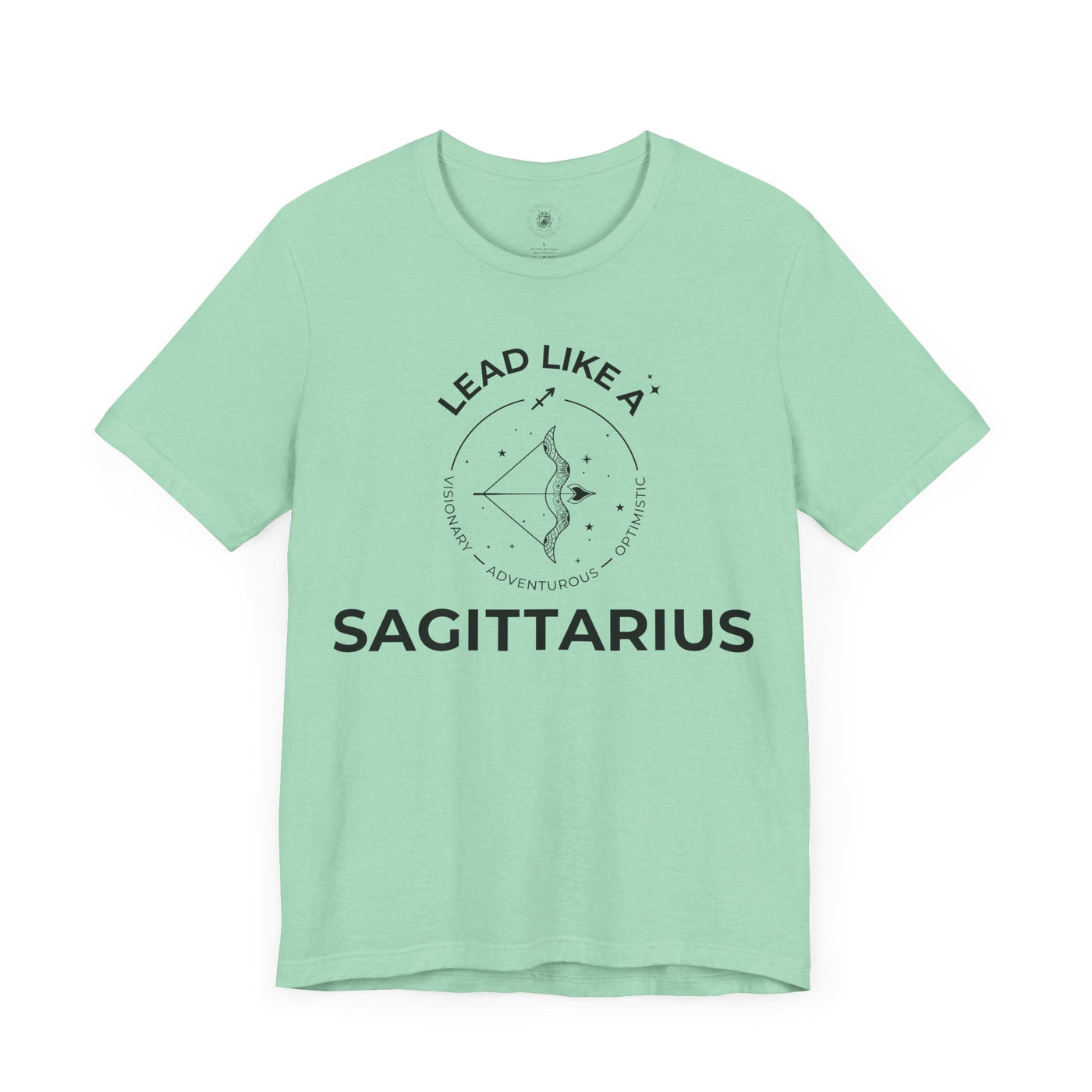 Lead Like a Sagittarius #2 - Black on Heather Colors