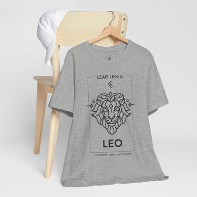 Lead Like a Leo #1 - Black on Heather Colors