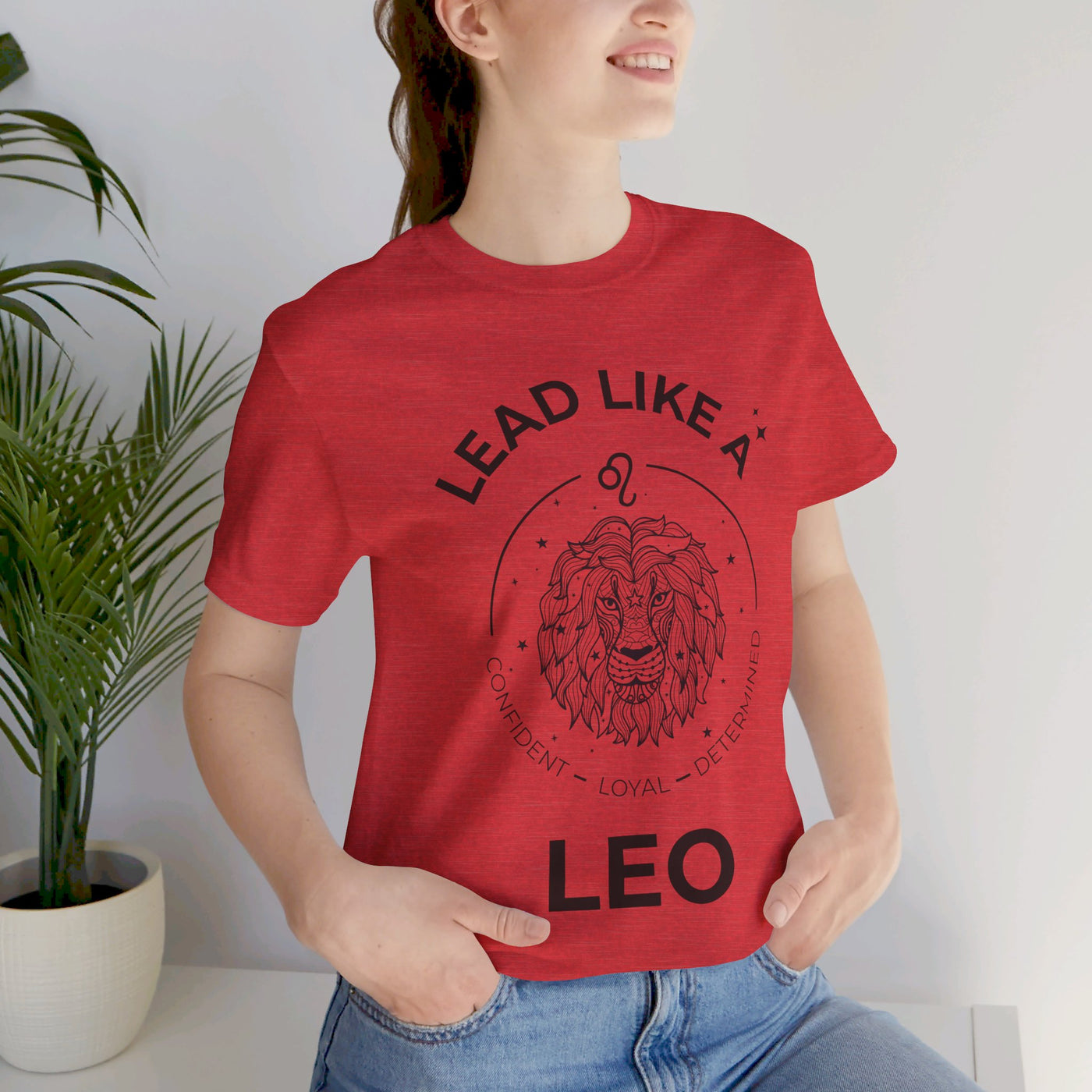 Lead Like a Leo #2 - Black on Heather Colors