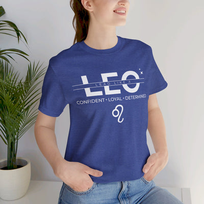 Lead Like a Leo #3 - White on Heather Colors