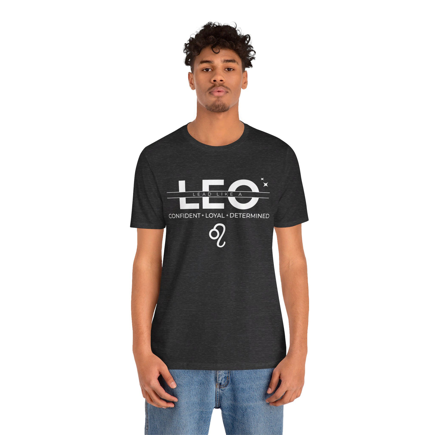 Lead Like a Leo #3 - White on Heather Colors