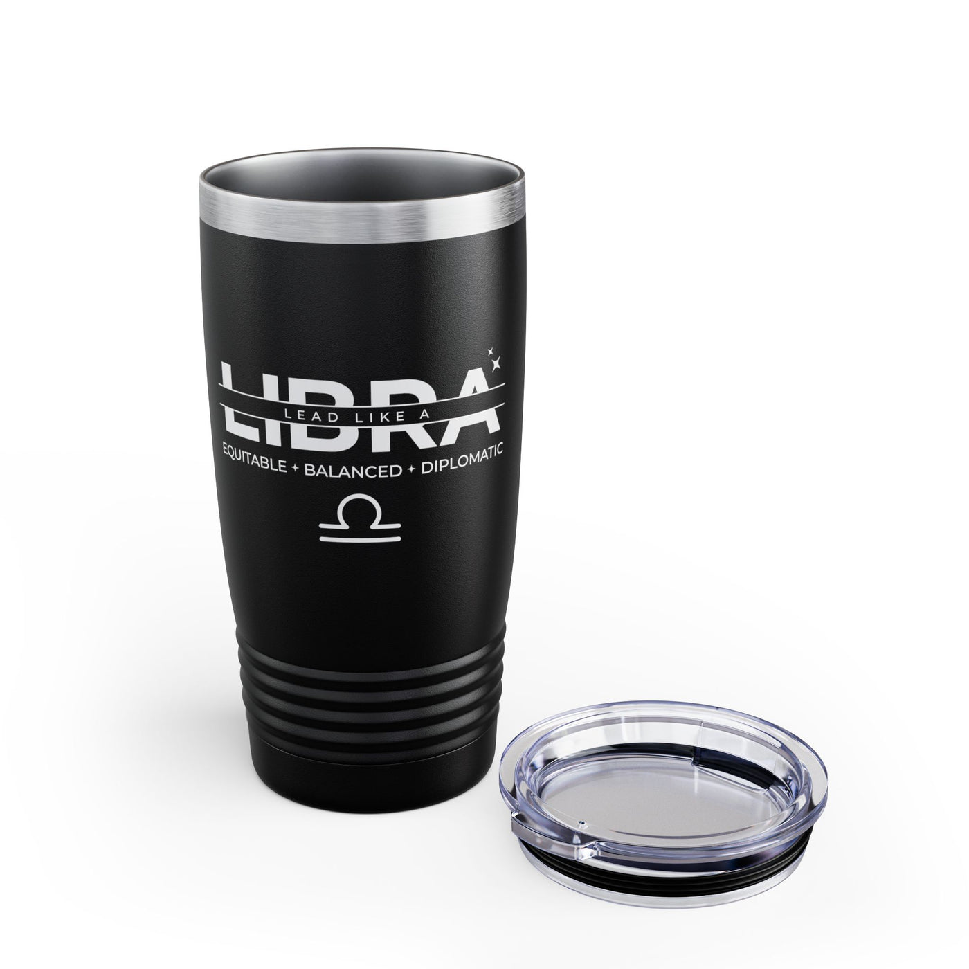 Lead Like a Libra #3 - Black Ringneck Tumbler, 20oz