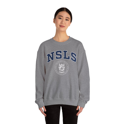 NSLS VINTAGE SEAL CREWNECK - Heather Grey