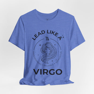 Lead Like a Virgo #2 - Black on Heather Colors