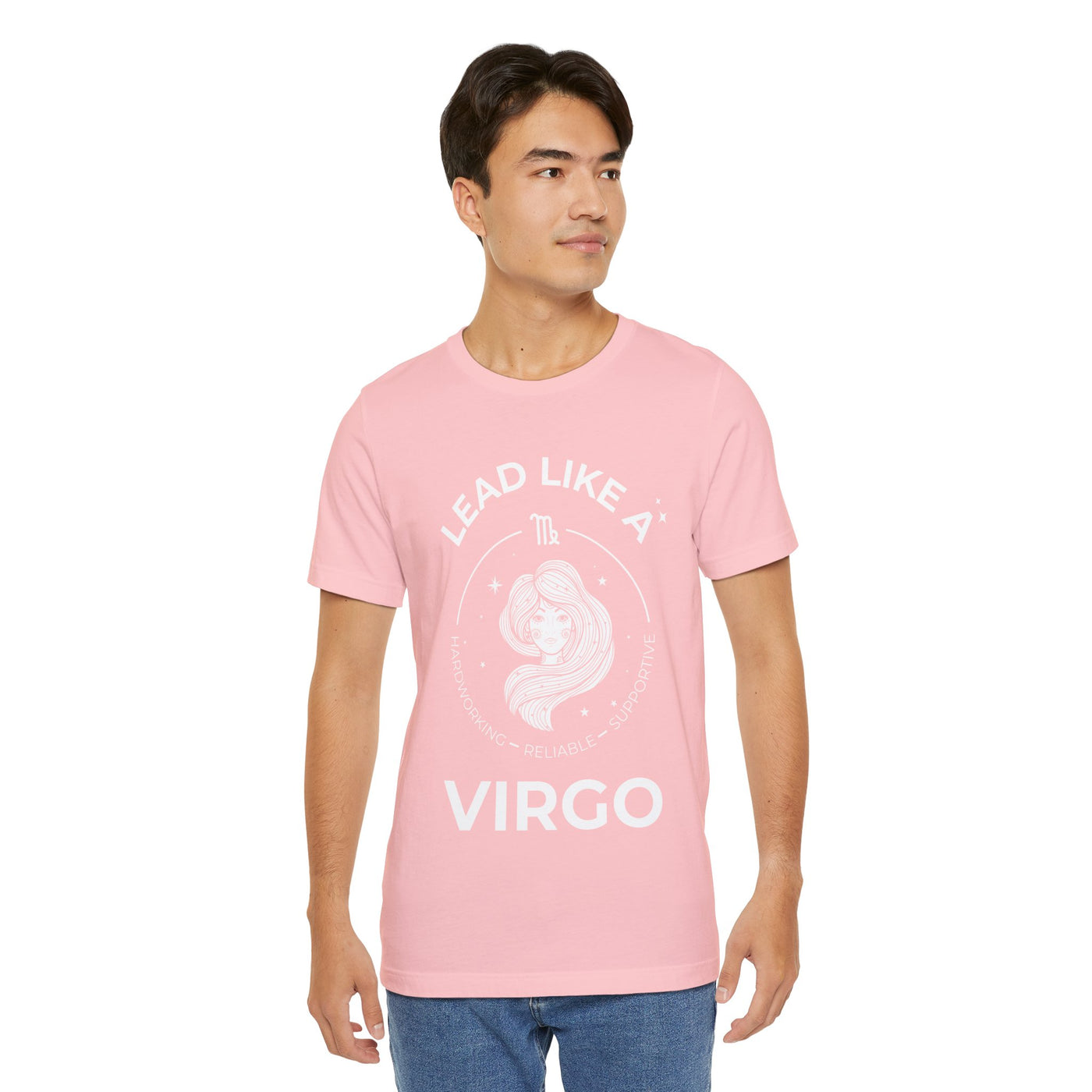 Lead Like a Virgo #2 - White on Heather Colors