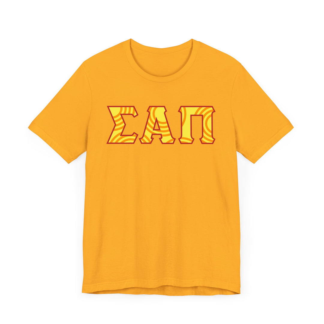 Sigma Alpha Pi Tee -  Yellow logo