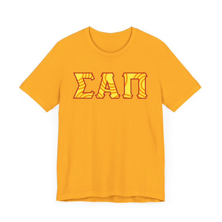 Sigma Alpha Pi Tee -  Yellow logo