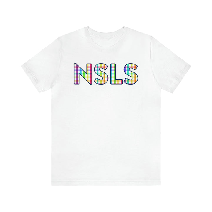 NSLS Gingham Tee - White