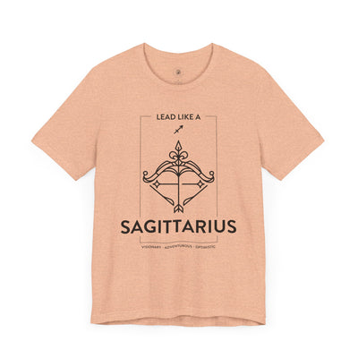 Lead Like a Sagittarius #1 - Black on Heather Colors