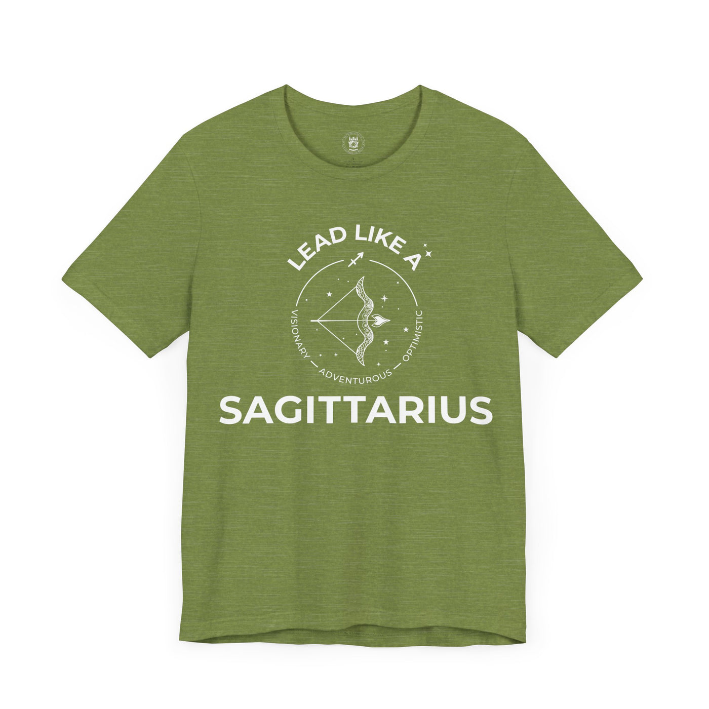 Lead Like a Sagittarius #2 - White on Heather Colors