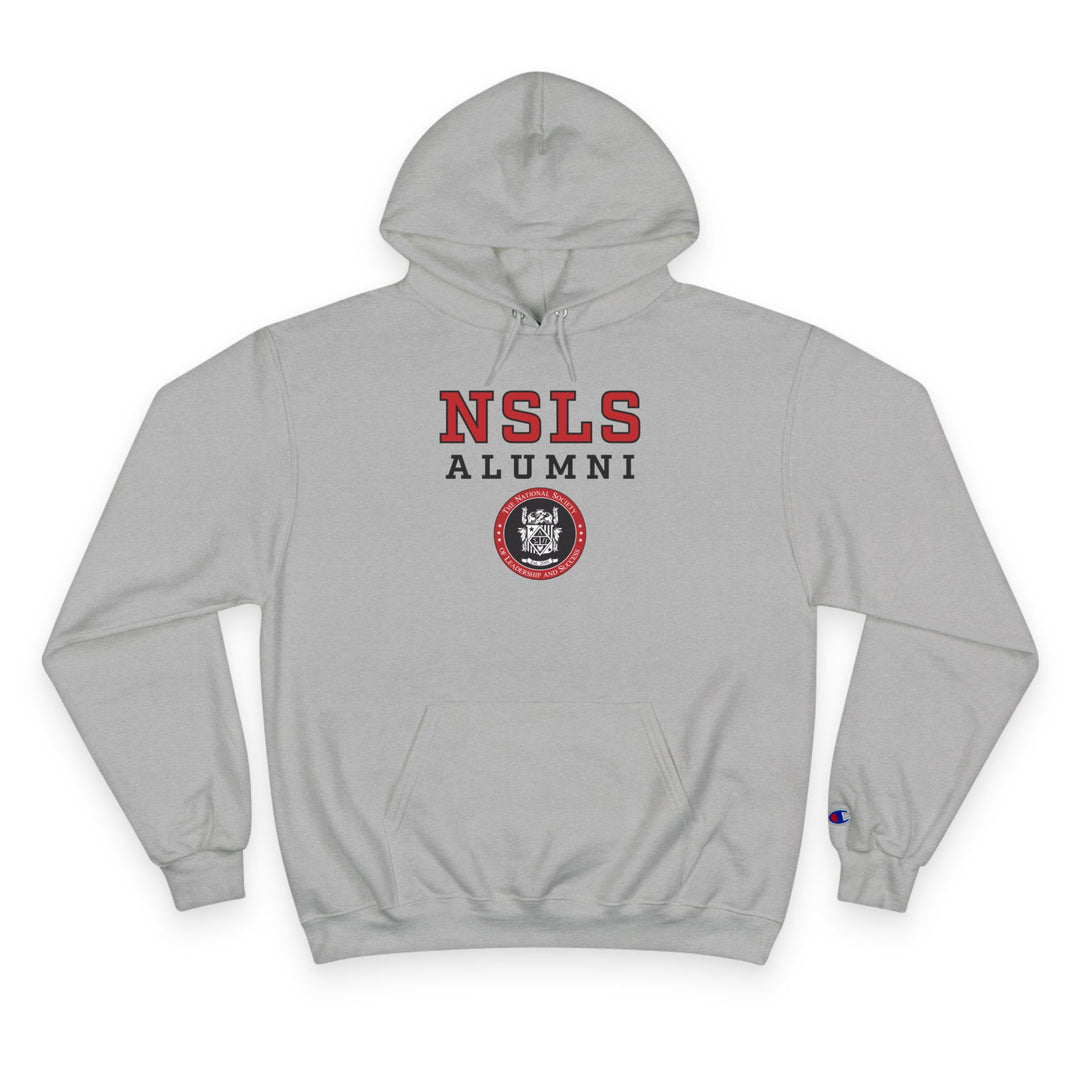 NSLS Champion Alumni Logo Stack Hoodie - Grey