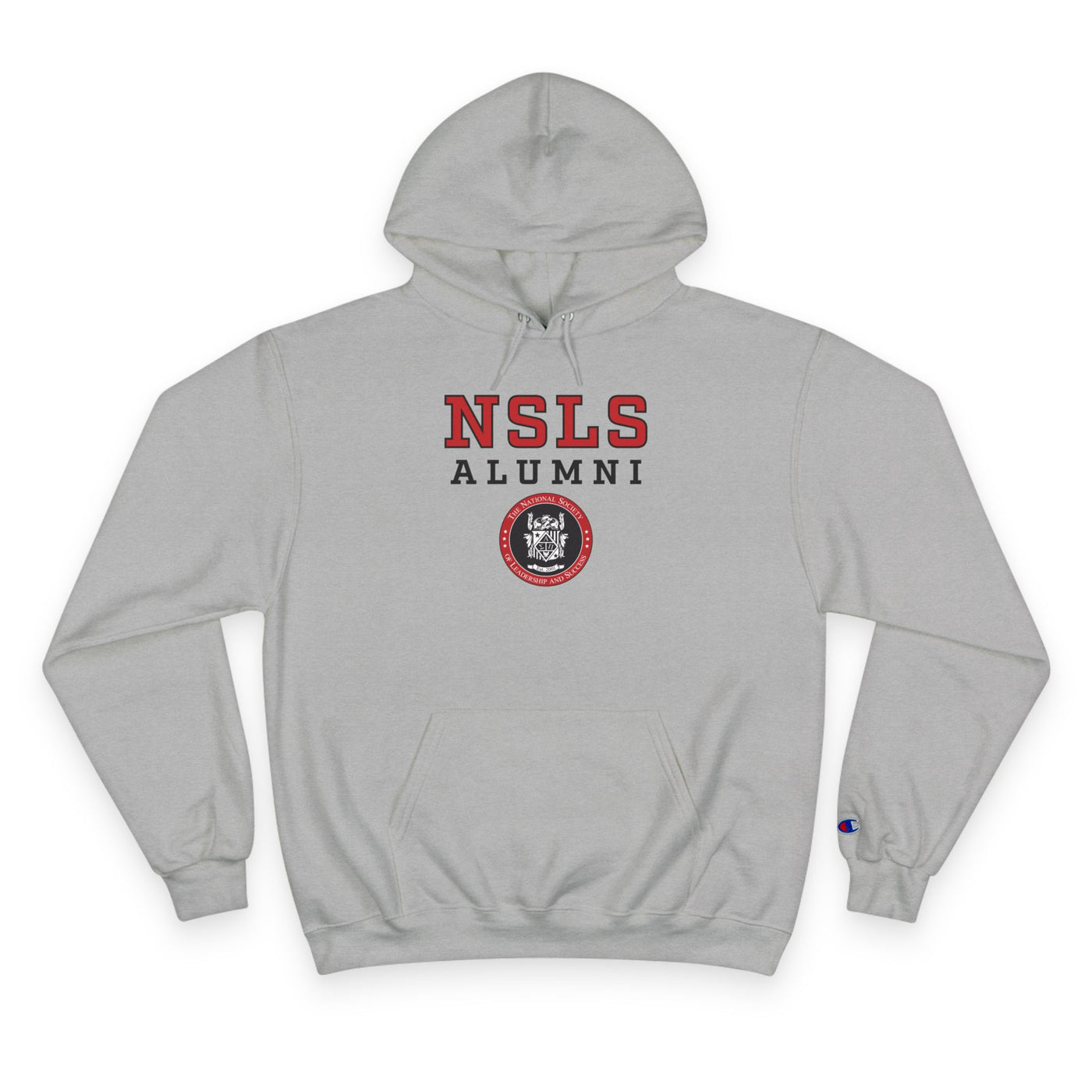 NSLS Champion Alumni Logo Stack Hoodie - Grey