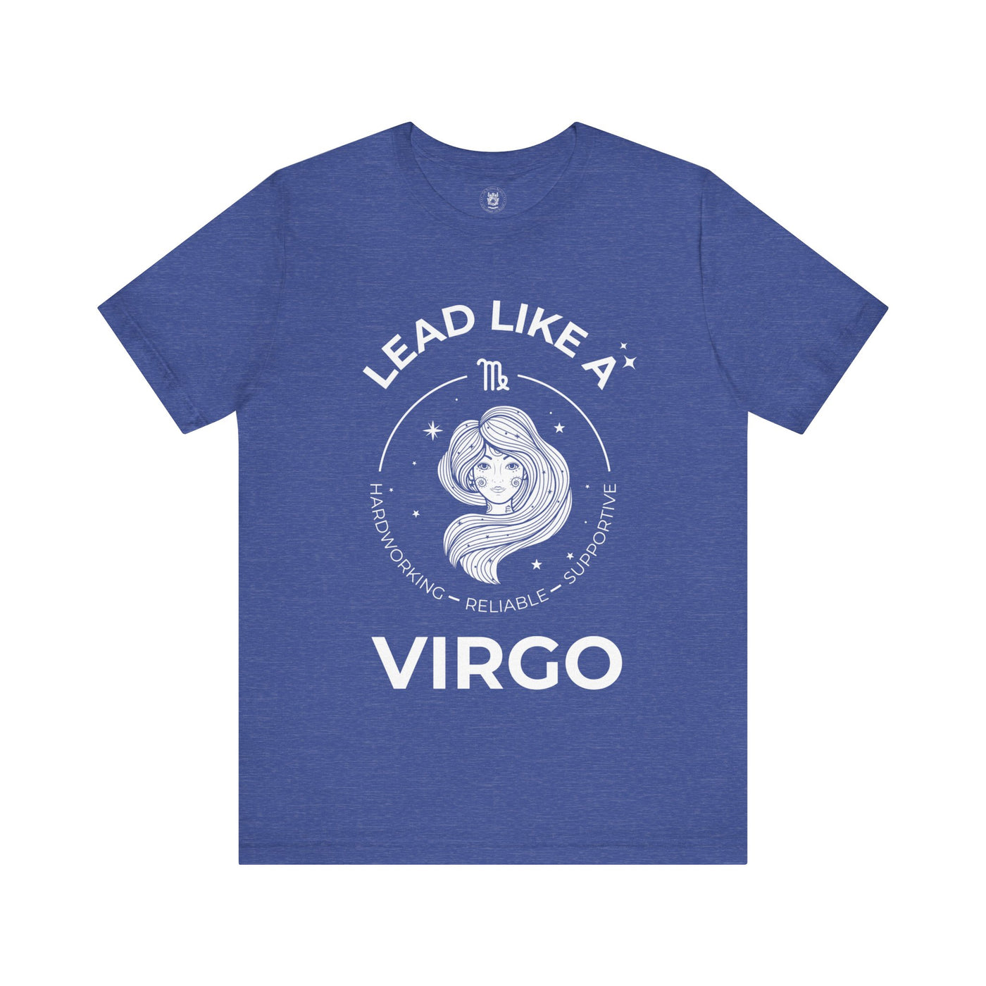 Lead Like a Virgo #2 - White on Heather Colors