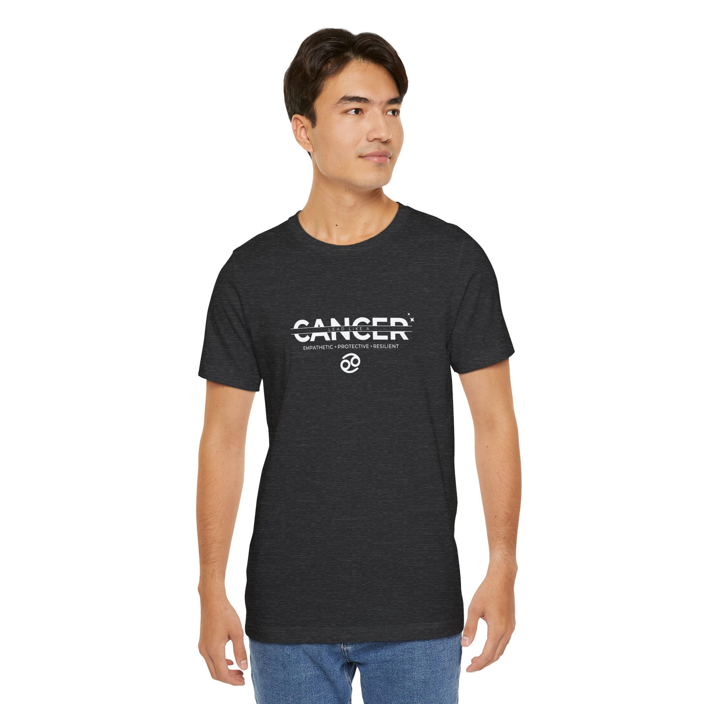 LEAD LIKE a Cancer #3 - White on Heather Colors