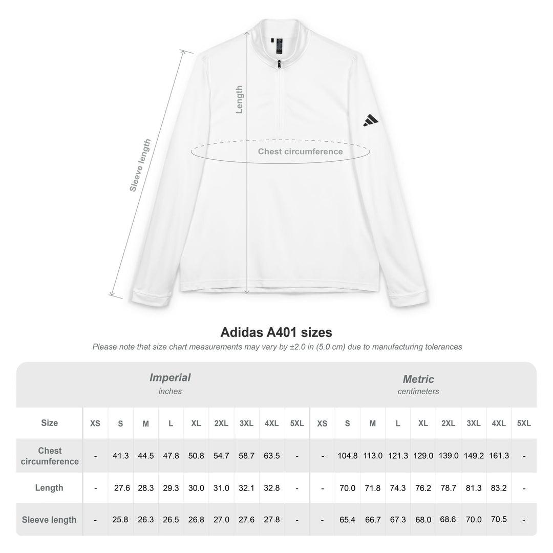adidas® Embroidered Quarter-Zip Pullover - ΣΑΠ