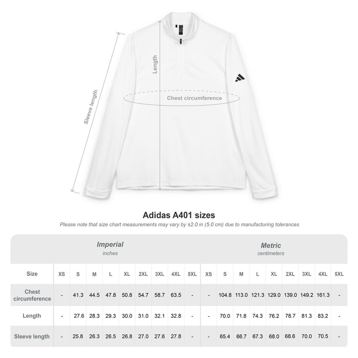 adidas® Embroidered Quarter-Zip Pullover - ΣΑΠ