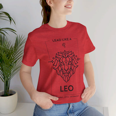 Lead Like a Leo #1 - Black on Heather Colors