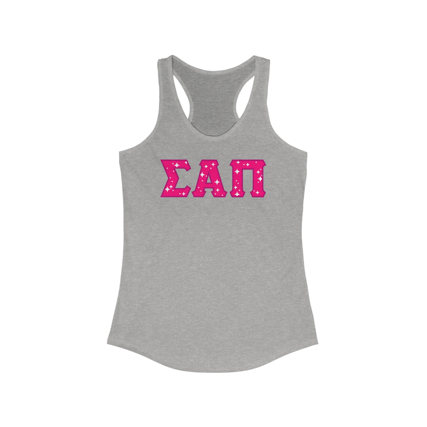 SIGMA ALPHA PI Racerback Tank - Pink Logo