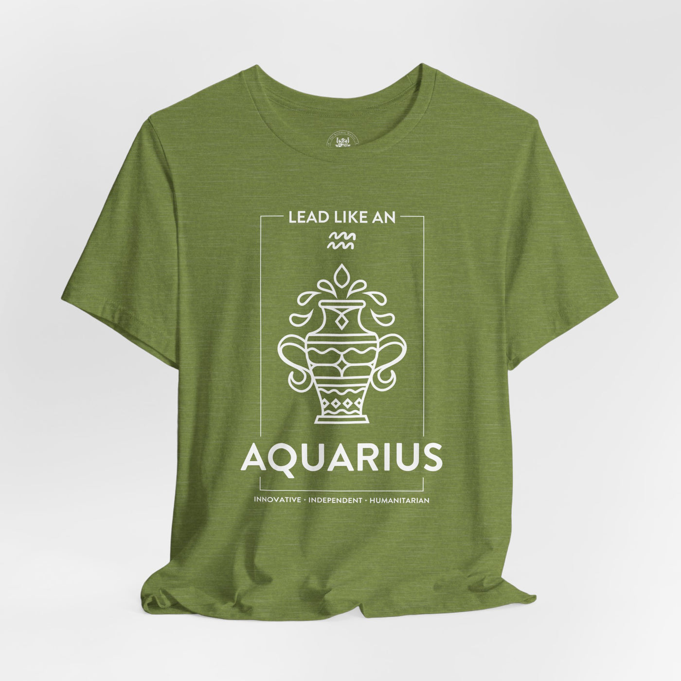 LEAD LIKE an Aquarius #1 - White on Heather Colors