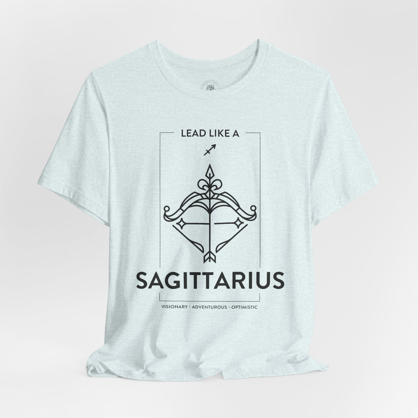 Lead Like a Sagittarius #1 - Black on Heather Colors