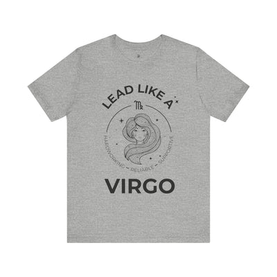 Lead Like a Virgo #2 - Black on Heather Colors