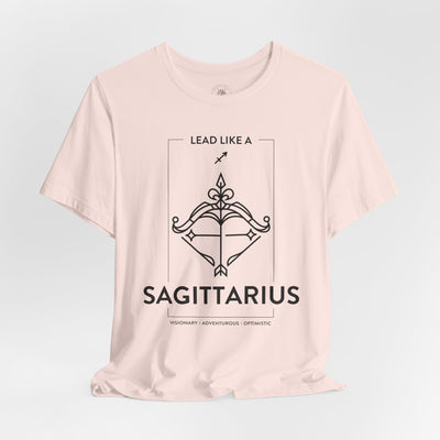 Lead Like a Sagittarius #1 - Black on Heather Colors