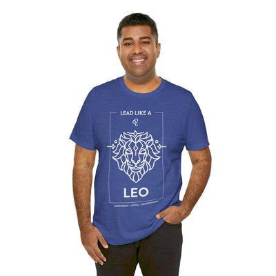 Lead Like a Leo #1 - White on Heather Colors