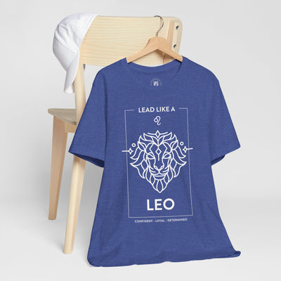 Lead Like a Leo #1 - White on Heather Colors