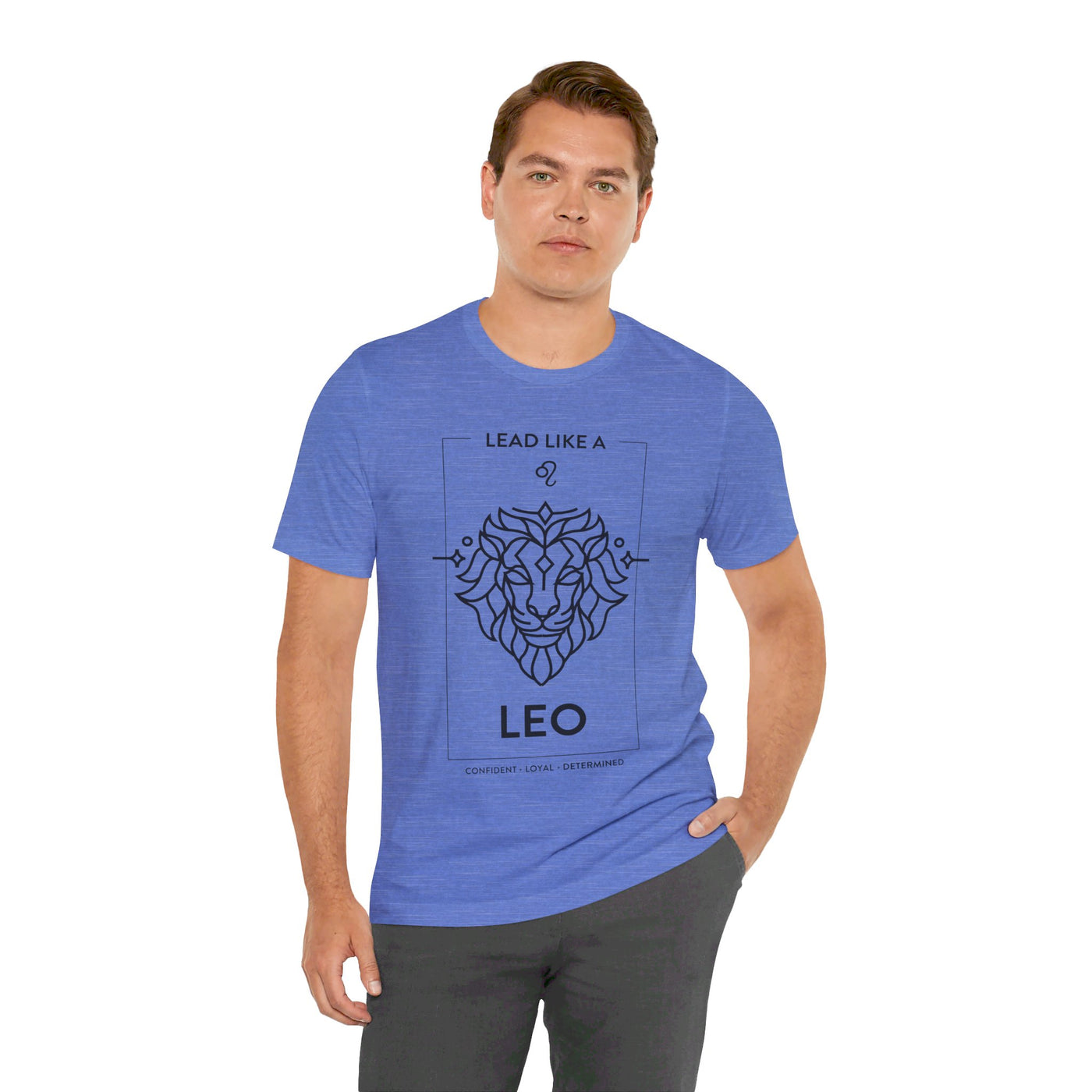 Lead Like a Leo #1 - Black on Heather Colors