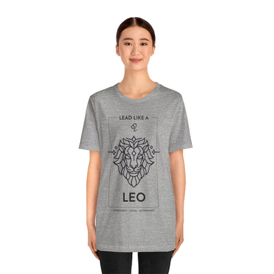 Lead Like a Leo #1 - Black on Heather Colors