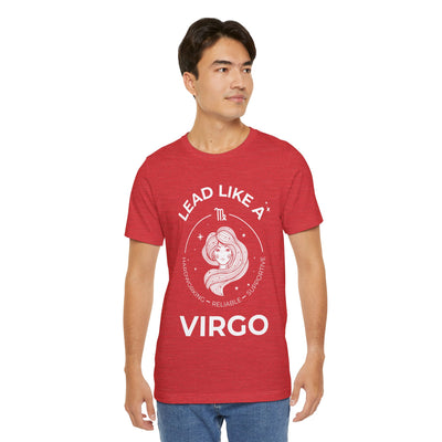 Lead Like a Virgo #2 - White on Heather Colors