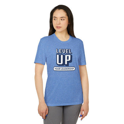 Level Up Your Leadership - adidas® Unisex Sport T-Shirt - Heather Colors