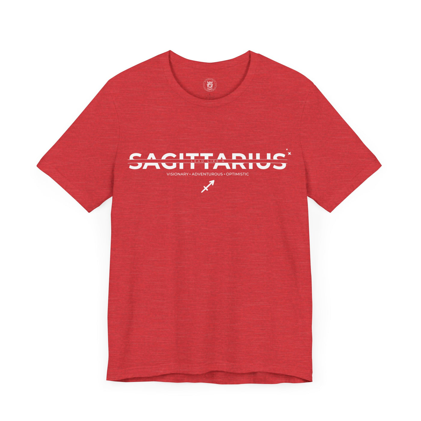 Lead Like a Sagittarius #3 - White on Heather Colors