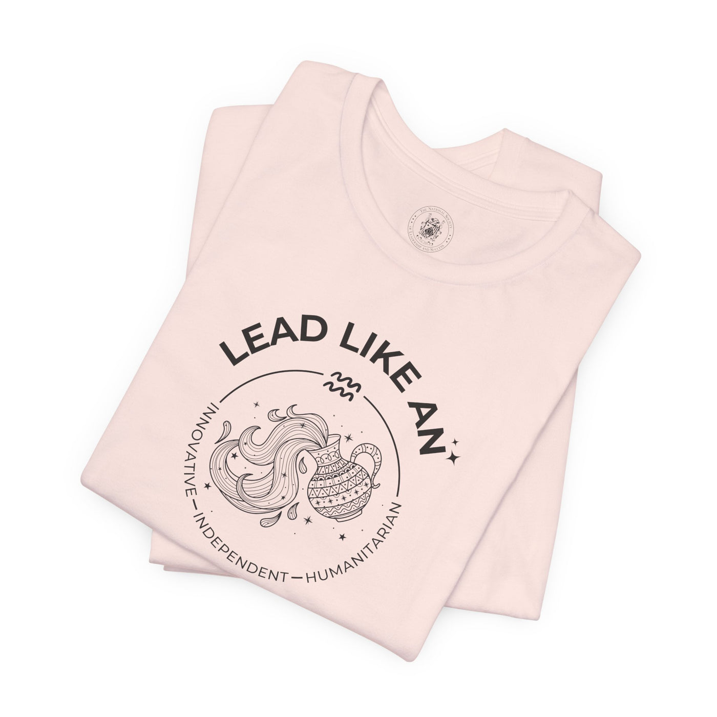 Lead Like an Aquarius #2 - Black on Heather Colors