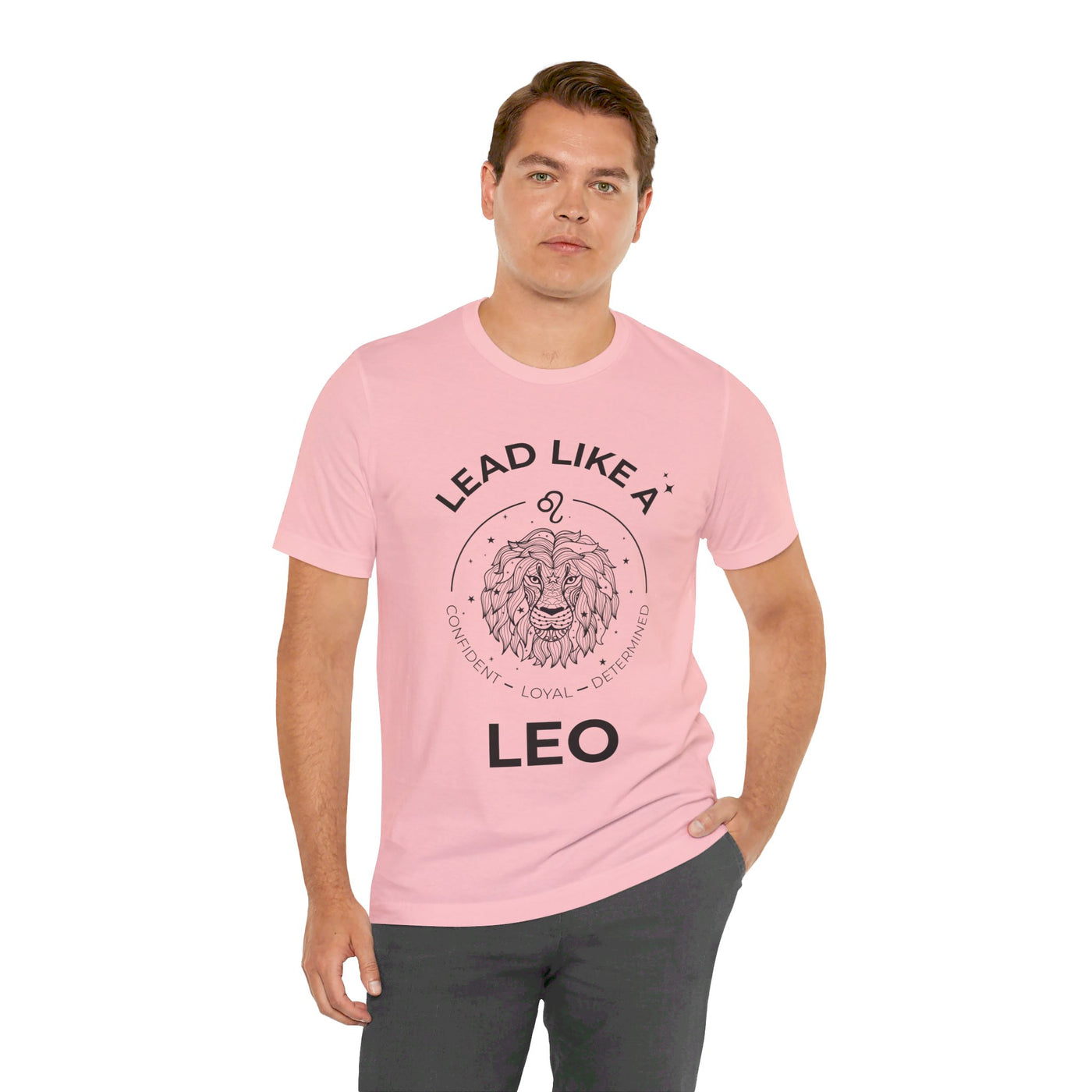 Lead Like a Leo #2 - Black on Heather Colors