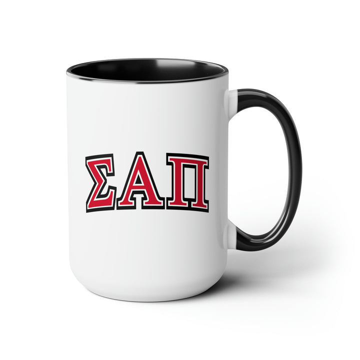 SIGMA ALPHA PI Two-Tone Coffee Mug, 15oz