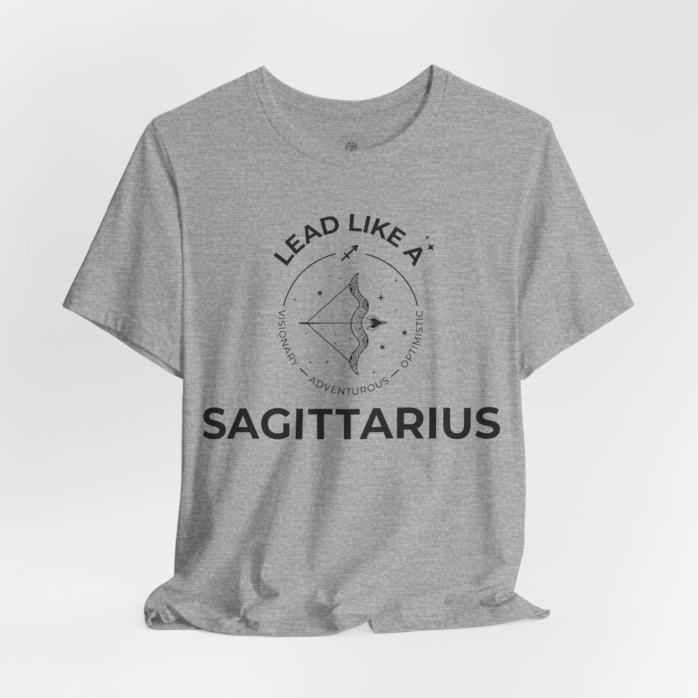 Lead Like a Sagittarius #2 - Black on Heather Colors