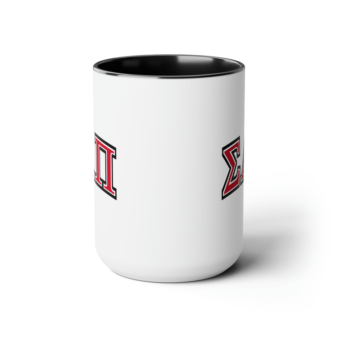 SIGMA ALPHA PI Two-Tone Coffee Mug, 15oz