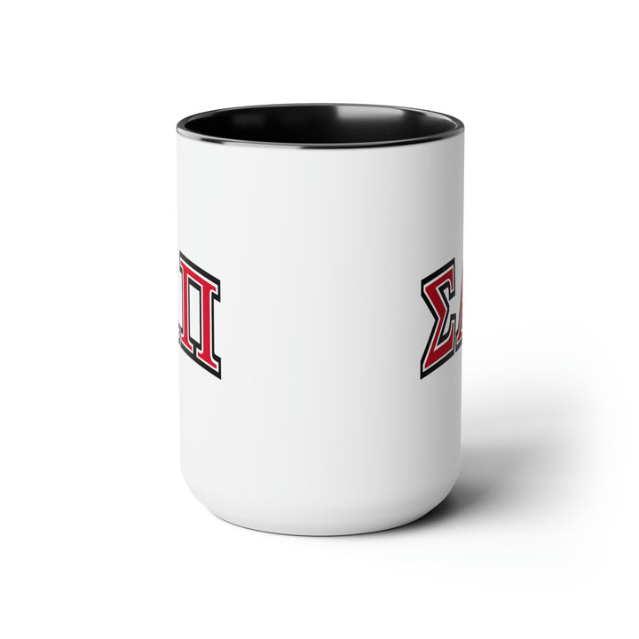 SIGMA ALPHA PI Two-Tone Coffee Mug, 15oz