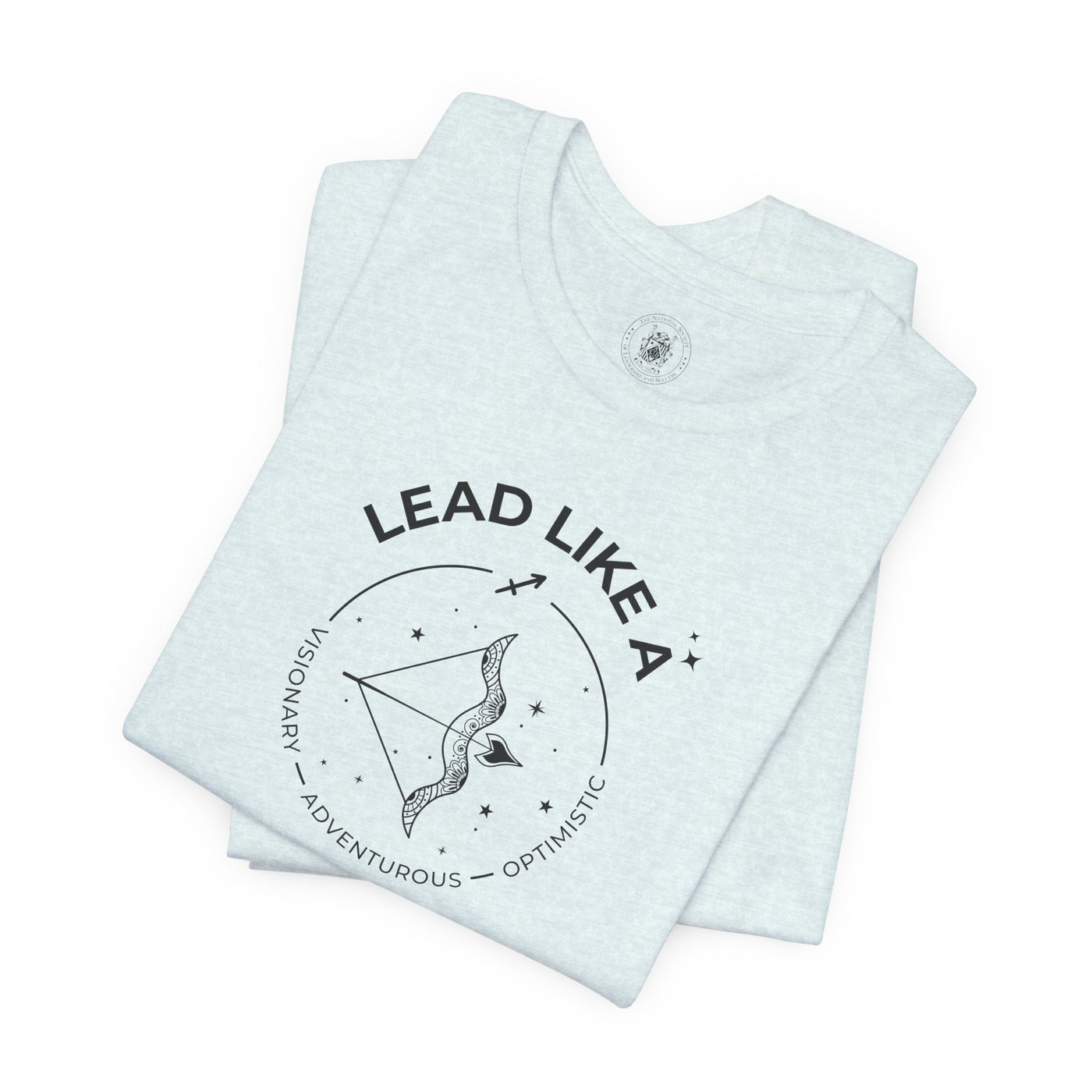 Lead Like a Sagittarius #2 - Black on Heather Colors