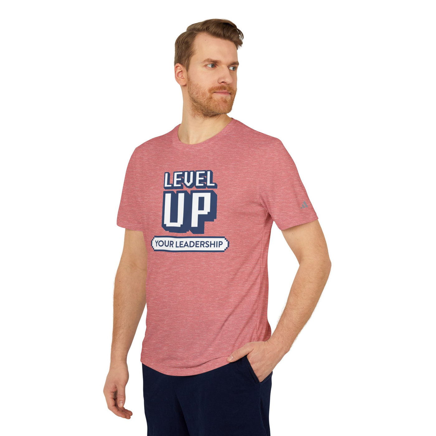 Level Up Your Leadership - adidas® Unisex Sport T-Shirt - Heather Colors