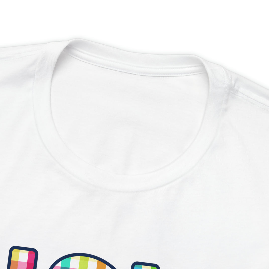 NSLS Gingham Tee - White