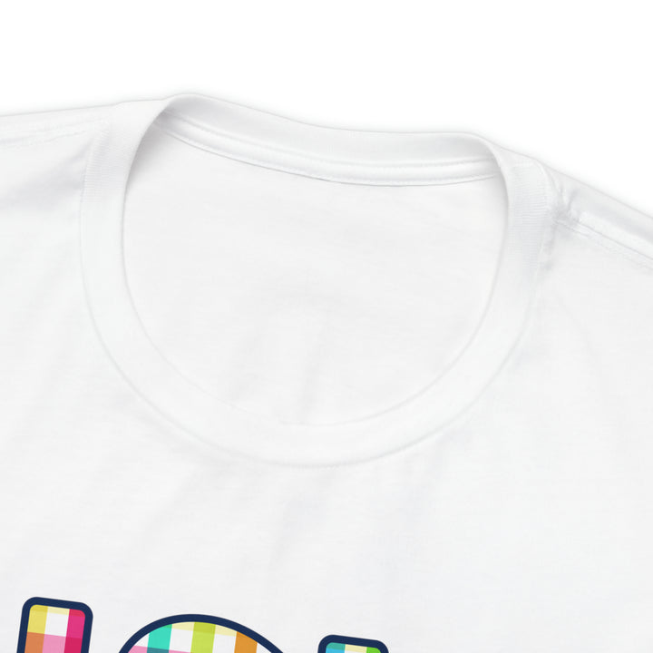NSLS Gingham Tee - White
