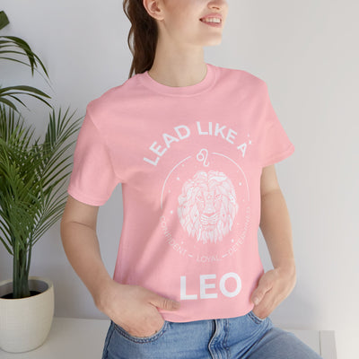 Lead Like a Leo #2 - White on Heather Colors