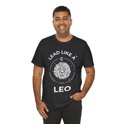 Lead Like a Leo #2 - White on Heather Colors