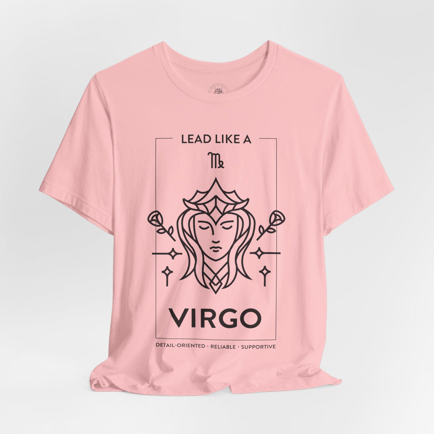 Lead Like a Virgo #1 - Black on Heather Colors