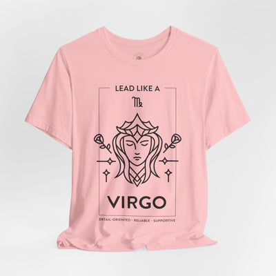 Lead Like a Virgo #1 - Black on Heather Colors