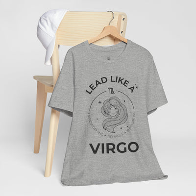 Lead Like a Virgo #2 - Black on Heather Colors