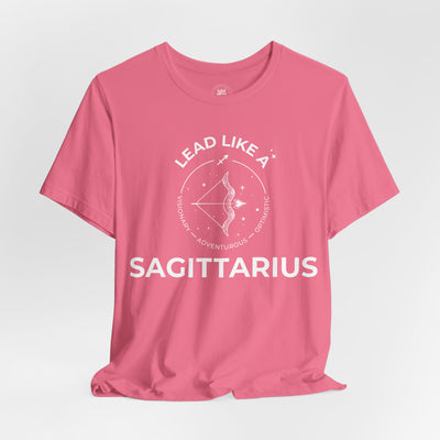 Lead Like a Sagittarius #2 - White on Heather Colors