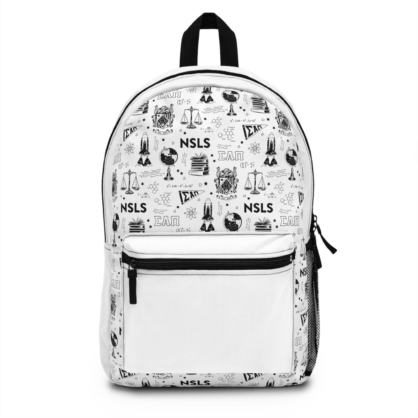 NSLS Pattern Backpack - Black on White